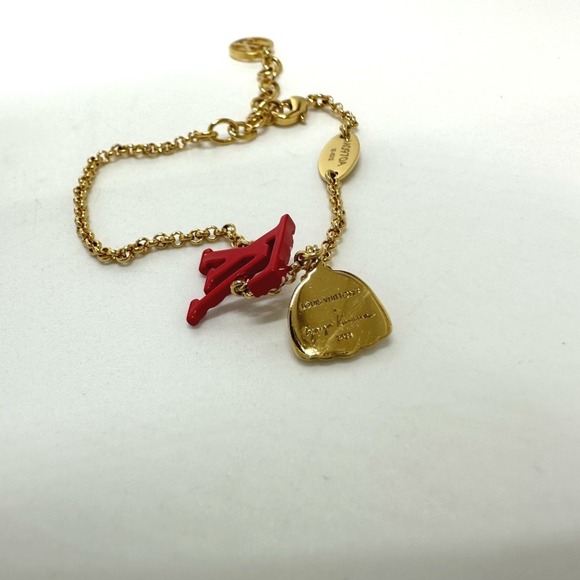 LOUIS VUITTON Red Charm Bracelet - Picture 5 of 7